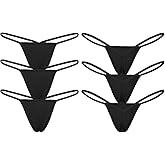 SAKVILSEC Women Cotton G-String Thongs T Back Underwear Panties Sexy Low Waist Micro Temptation Lingeries