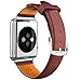 Apple Watch Band, LoHi Watch Strap Replacement with Metal Clasp for iWatch 38mm Brown