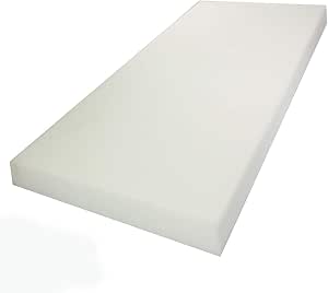 Custom Cut Upholstery Foam Cushion - Tier 18 Density, Any Size (Seat Replacement, Mattress, Padding)