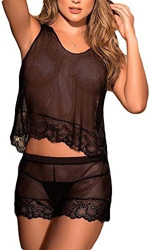 Zalanala Women Plus Size Babydoll Set Sexy Lingerie Muslin Bandage Underwear