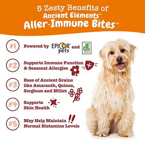 Zesty Paws Dog Allergy Relief Anti Itch Supplement Omega 3 Probiotics for Dogs Salmon Oil