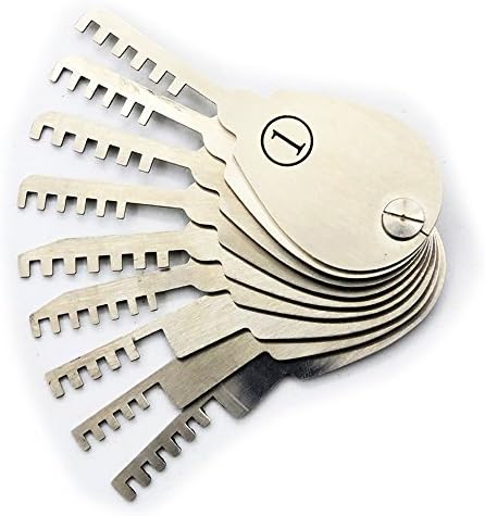 Polysun 9pcs Utility Comb Tools For Lock Stainless Steel Tools