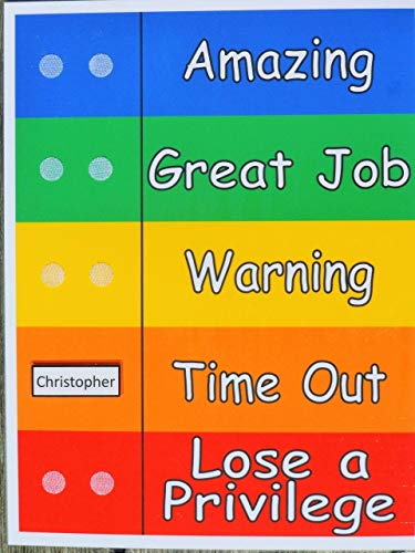 Behavior Chart for Multiple Kids (1-6) You provide the names, made with velcoin