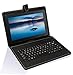 TabSuit 10.1'' Tablet Folio Keyboard with Stand Universal PU Leather Case for Dragon Touch A1X/A1/R10X Tablet and more 10.1'' or 10'' Tablets