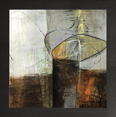 Frame Company Watson Range Abstract Pebble IV by Jane Davies Picture Frame, Wood - 10 x 10 Inches, Black