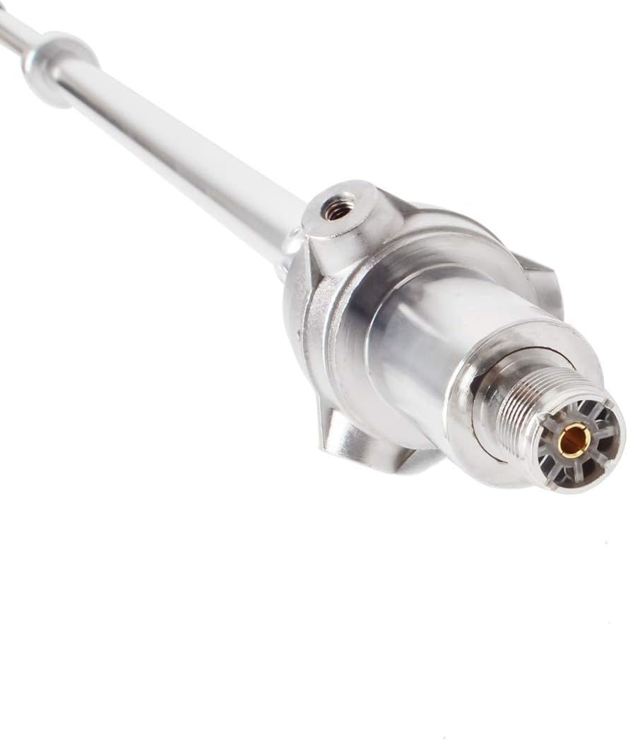 HYS 390-470Mhz UHF 6dBi 100W UHF-Female So239 Alterable Adjustable Frequency Aluminum Alloy Mobile Outdoor Base Antenna for Motorola Kenwood Icom Midland Mobile Transceiver Mobile Radio Repeater: GPS & Navigation