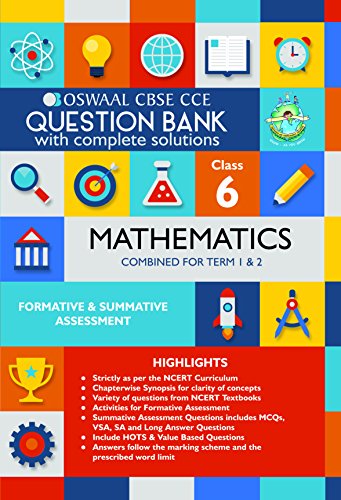 Oswaal CBSE CCE Question Banks Mathemaitcs For Class 6