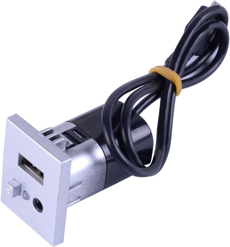 beler USB Dash Panel Input Connection Module Point MP3 3.5mm Jack Fit for Ford Focus Sliver