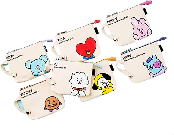 Amazon For 防弾少年団 コインケース 財布 ズック レディース 可愛い 小物入れ ポーチ For Bts 収納小銭入れ カードケース シンプル キー 収納 大容量 多機能 おしゃれ 人気韓流グッズ 旅行 便利グッズ For Tata アイドル 芸能人グッズ 通販