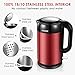 Electric Kettle The Original Stainless Steel Double Wall Water Kettle, Electric Cordless Kettle with Auto Shut-Off and Boil Dry Protection, 1.7L BPA Free by Aicok