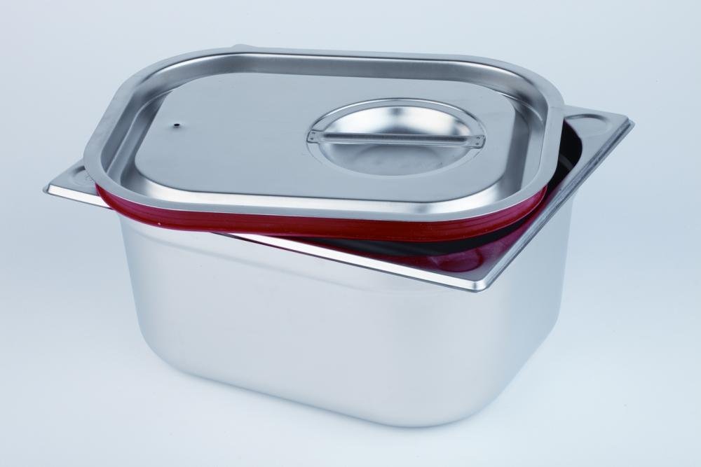 APS 80024 GN 1/2 transport plug-in lid, silicone seal, recessed grip and hole against negative pressure, not suitable for combination dampers