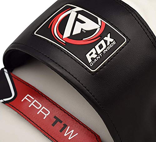 RDX Boxing Hook & Jab Pads MMA Target Focus Punching Mitts Thai Strike Kick Shield, White