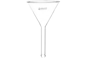 Filter Funnel, 65mm - 60º Angle - Plain Stem, 8mm - Borosilicate Glass - Eisco Labs