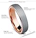 Tungary Women Tungsten Rings for Men Wedding Engagement Band Promise Brushed 5mm Size 4-13
