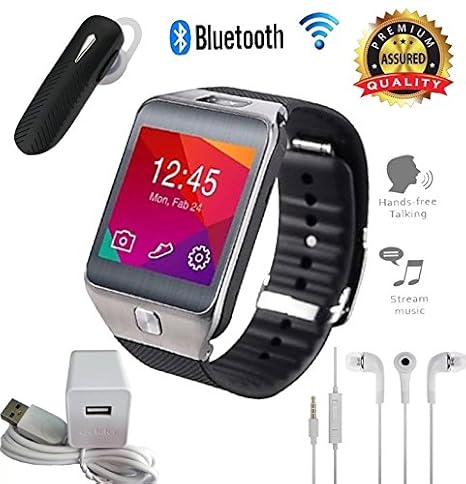 mobile watch with headphone