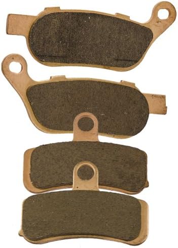 Front and Rear Sintered Brake Pads for Harley Davidson FXCWC Rocker C Cast Wheel 2008 2009 2010 2011
