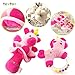 teytoy 2pcs Soft Baby Rattles, Pink Horse & Angel Pig Baby Girl Toy 3 6 9 12 Month Baby Shower