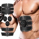 Muscle Toner, JoJoMooN Abdominal Toning Belt EMS ABS Toner Body Muscle Trainer Wireless Portable Unisex Fitness Training Gear for Abdomen/Arm/Leg Training Home Office Exercise Workout Equipment