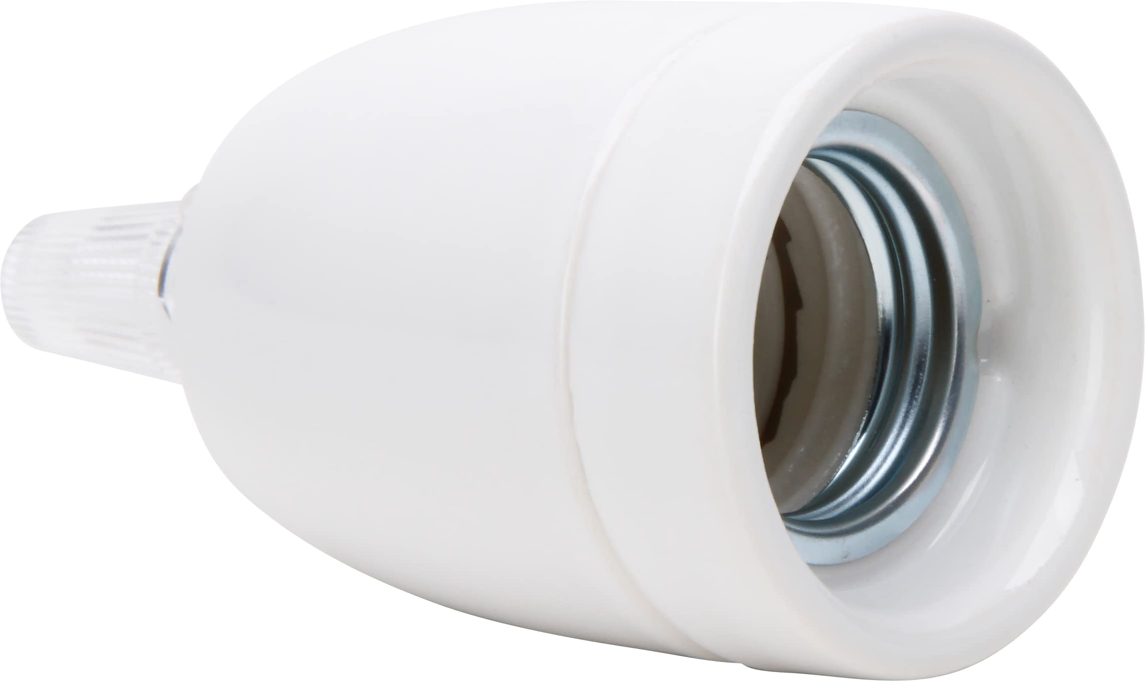 Kopp 210401013 Porcelain/ceramic socket E27, with screwed strain relief, colour: white