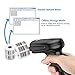 Barcode Scanner Wireless Bluetooth and USB Wired 1D Laser Digital Handheld Bar Code Reader with Automatic Continuous Scan and Inventory Memory for Computer Ipad Iphone Mac Android Windows Ios System
