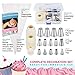 28-Pcs Premium Cake and Cupcake Decorating Kit+our Exclusive eBook Icing For Beginners, The practical guide to Cake Decorating, 14 Professional Piping Tips, 10 Pastry Bags, 3 Couplers and Storage Case