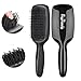 Hair Brush-Magic Detangling Brush, Professional Detangler Bristles-No Tangle Comb for Natural, Mixed, Wigs, Extensions, Curly, Thick, Long, Wavy Hair, Jade Black by HeyBeauty