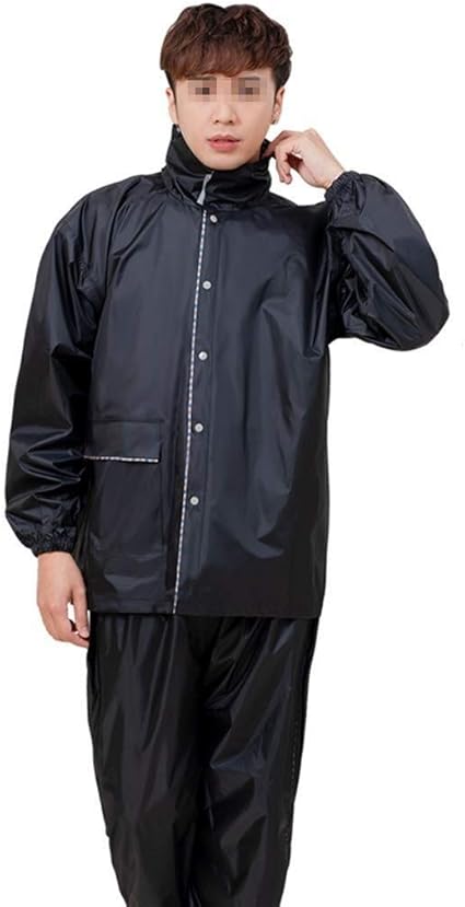 Amazon Co Jp Td レインコート大人の防水ジャケットセット防風と通気性の安全性反射ポリ塩化ビニール防水屋外作業 ポンチョ ハイキング Size Xx Large ホーム キッチン