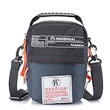 JAKAGO Waterproof Shoulder Bag Universal Small Messenger Bag Handbag Mobile Phone Pouch Cross Body Bag Purse with Shoulder Strap for Outdoor Sport Travel Hiking Camping (Dark Blue)