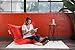 Big Joe Original Bean Bag Chair, Flaming Red