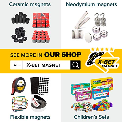image for X-bet MAGNET Large Magnetic Dots with Adhesive Backing - 40 PCs Round 