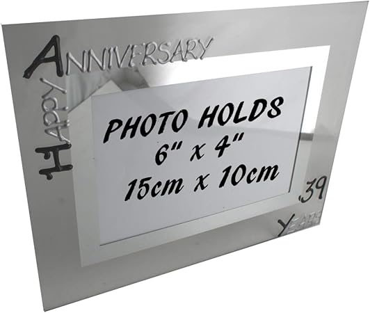 Dreamair 39ans De Mariage Anniversaire Cadre Photo Blk Silv L