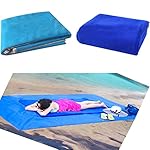 Sand Beach Mat Rug Picnic Blanket Polyester Sandproof Fast Dry Easy Cleaning Mat (200 x150cm)