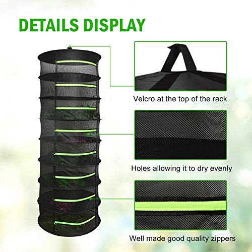 Vumdua Herb Drying Rack, 8 Layer Mesh Drying Rack for Herbs