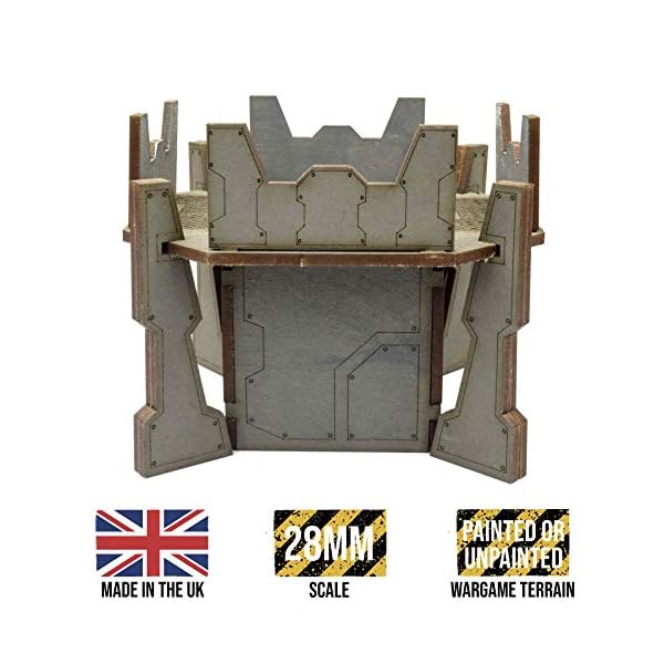 War World Gaming Industry of War Feuerstellung Turm - 28mm Sci-Fi Wargaming Tabletop Spiele Gelände Modellbau Modell… – Bild 3