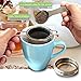 Tea Infuser - Stainless Steel + Tea Scoop Spoon – Easy to Use - Brew in Standard to Large Mugs, Extra Fine Mesh Strainer to Filter Loose Leaf Tea – Long Cool Touch Handle
