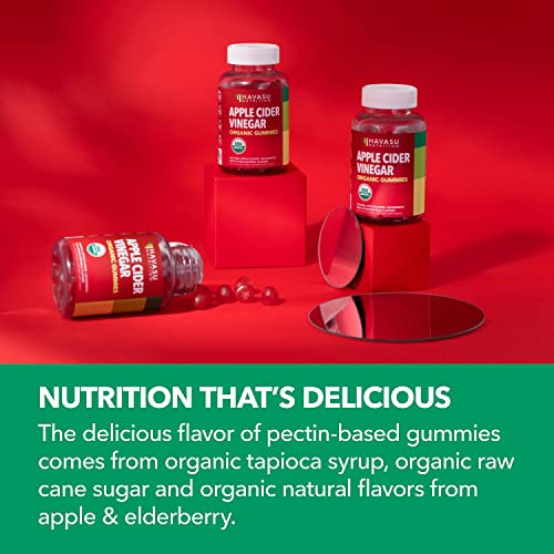 HAVASU NUTRITION Organic Apple Cider Vinegar Gummies with The Mother