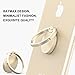 Finger Ring Stand 2 Pack, Ama Forest 360° Rotary Cell Phone Holder Finger Loop Grip Mount Universal Smartphone Kickstand for iPhone 6/6s Plus, iPhone 7/7 Plus, Samsung Galaxy S8/S8,LG -Black+ Gold