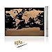 Scratch Off World Map w/ Country Flags and US States -32.5