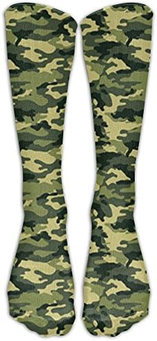 Camouflage Ventilate Knee-high Stretchability Cute Unique Colorful Men Women Compression Socks Knee Socks For Running Pilots Halloween Thanksgiving Christmas