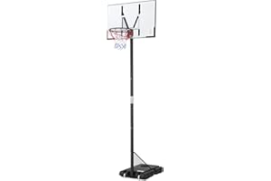 �鶹�� Basics Portable Basketball Hoop Outdoor Goal System, 1,45m a 3,05m Adjustable