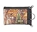 Chums Surfshorts Wallet - Lightweight Zippered Minimalist Wallet with Clear ID Window - Water Resistant with Key Ring (Realtree Xtra),18401349