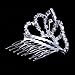 ROFIFY Women Girls Silver Crystal Rhinestone Headband Comb Hair Clip Princess Wedding Bridal Elegant Tiara Crown FJ16