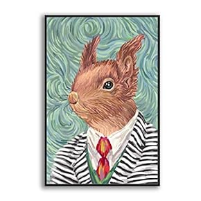 Framed Home Artwork Humor Animal Funny Rabbit for...