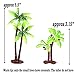 Buytra 20 Pack Palm Tree Cake Topper for Cake Decoration Green Palm Tree with Coconuts Cupcake Topper for Beach, Tropical, Jungle, Hawaiian Cake Decorating, 5.5 Inch and 3.15 Inch