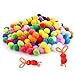 Caydo 600 Pieces 1 Inch Pom Poms for Valentine Hobby Supplies and DIY Creative Crafts Decorations, Assorted Colors