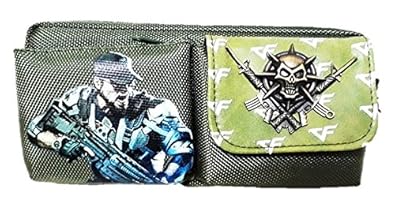 Jenik Enterprise Boys Green Nylon School Pouch