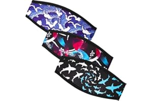 Skylety 3 Pcs Neoprene Dive Mask Strap Covers Non Slip Scuba Mask Strap Wraps Comfortable Padding Hair Protector for Snorkeli