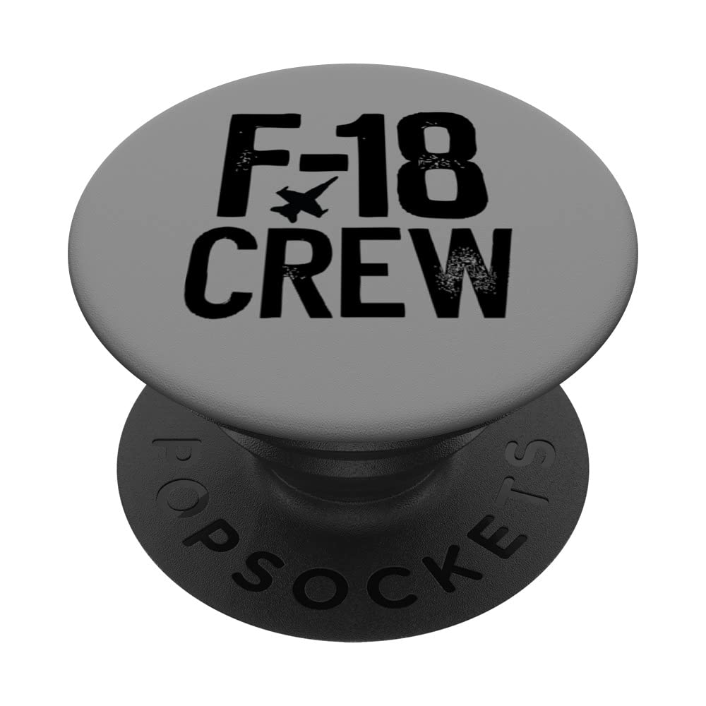 F-18 Hornet silhouette Jet Fighter Crew and Team Fighter jet PopSockets Swappable PopGrip