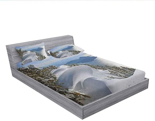 LCGGDB - Juego de sábanas y fundas de almohada para invierno, diseño de