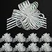 20 Pieces Large White Pull Bow Organza Wrapping 6 Inches Plastic Pull String Bows for Valentine‘s Day Christmas Wedding and Easter Gifts